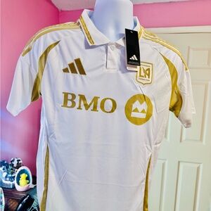 LA White and Gold soccer Jersey